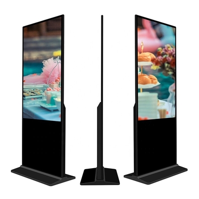 Signage de anúncio interno vertical da exposição HD LCD do jogador do quiosque 4k do tela táctil da tevê