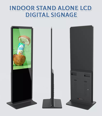 43 55 propaganda interna do Signage do LCD Digitas do suporte do assoalho da polegada que joga o totem do equipamento