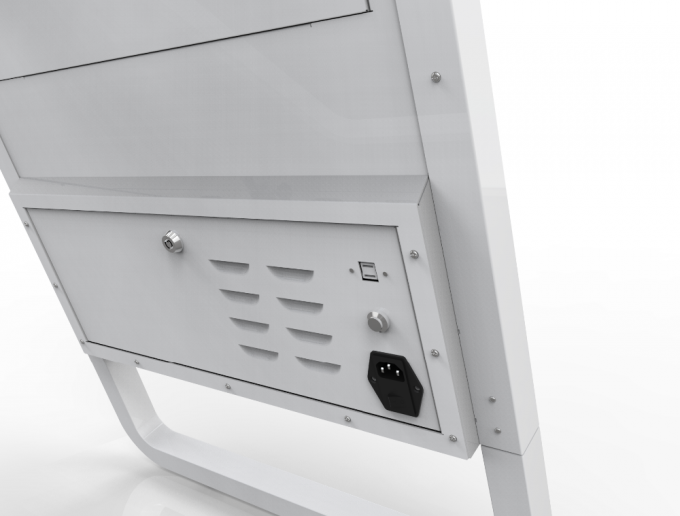 Quiosque interativo da gestão de fila de TFT LCD com rodízios 3