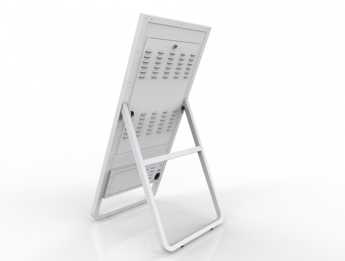 Quiosque interativo da gestão de fila de TFT LCD com rodízios 2