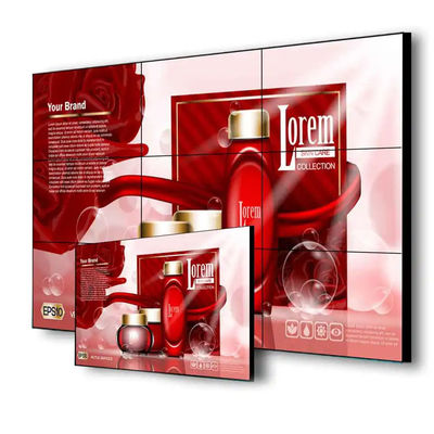 Painel ultra estreito video interno 1.7mm da moldura da parede da polegada 2x2 2x3 LCD do luminoso 55 do diodo emissor de luz