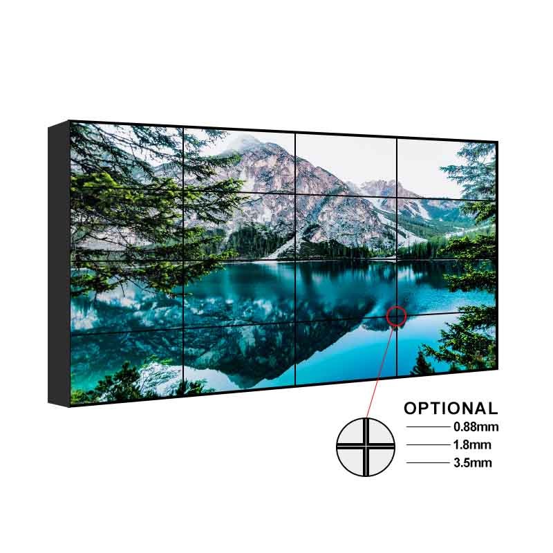 49" / 55" Lcd Video Wall Display Hdmi Saídas de parede montado 3 * 3 parede de vídeo LCD interior