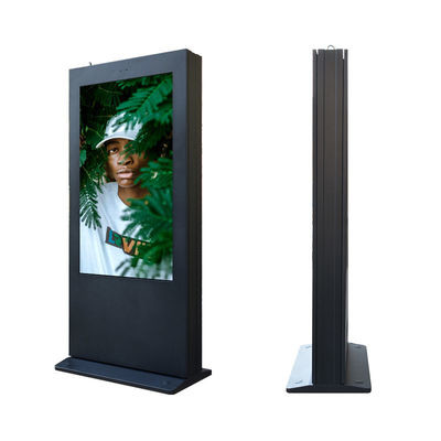 Display de publicidade LCD exterior de prata Ip65 55 polegadas 1209 mm de altura