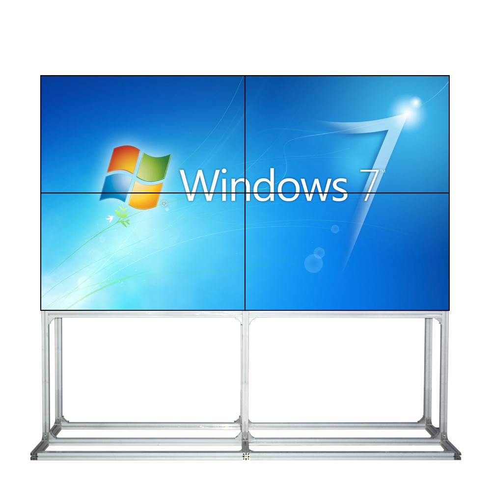 Monitor de parede de vídeo interior Display de publicidade estreito 2K 4K HD 55 polegadas 2 * 2