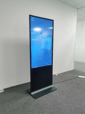 Exposição de informação interna do quiosque interativo preto 110V 43inch LCD do tela táctil